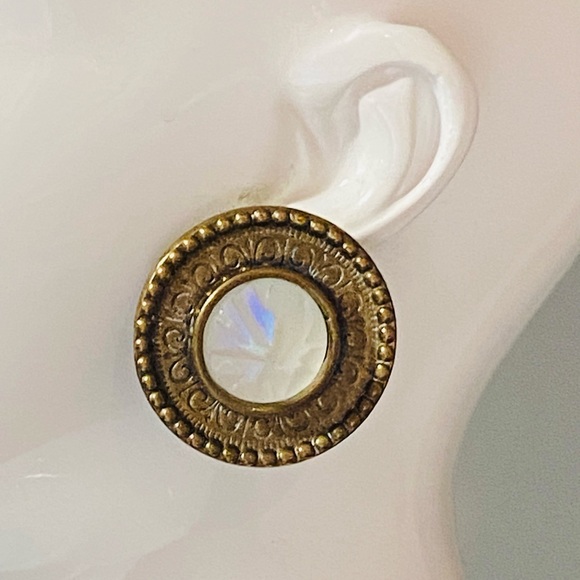 Zoe Costa Paris Signed Vintage Molded Glass Flame Etched...